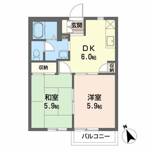 三重県四日市市富田２ 近鉄富田駅 2DK アパート 賃貸物件詳細