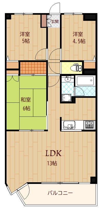 センチュリー馬橋 3階 3LDK 賃貸物件詳細
