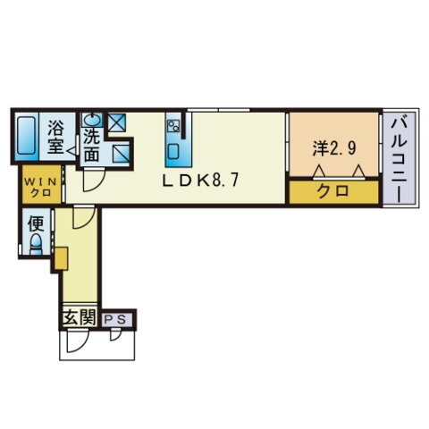 福岡県福岡市中央区今川２ 西新駅 1LDK アパート 賃貸物件詳細