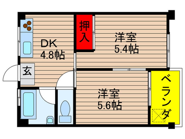 愛知県名古屋市天白区中坪町 野並駅 2DK マンション 賃貸物件詳細