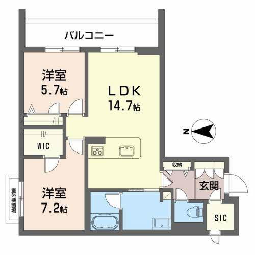 奈良県橿原市新賀町 大和八木駅 2LDK マンション 賃貸物件詳細