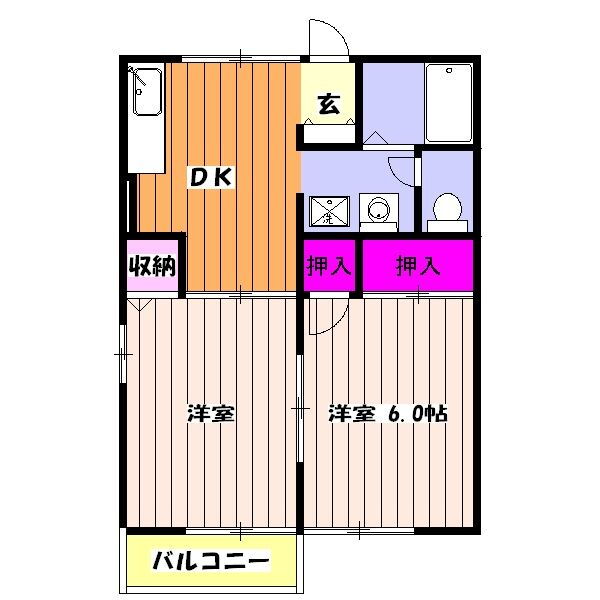 スプリングス 1階 2DK 賃貸物件詳細