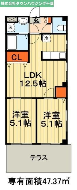 千葉県千葉市中央区新田町 千葉駅 2LDK マンション 賃貸物件詳細