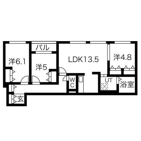 北海道札幌市中央区南十六条西１８ 西線１６条駅 3LDK マンション 賃貸物件詳細