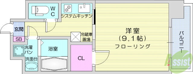 宮城県仙台市青葉区小田原６ 東照宮駅 1K マンション 賃貸物件詳細