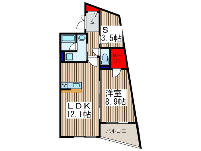 埼玉県蕨市錦町４ 戸田駅 1SLDK マンション 賃貸物件詳細