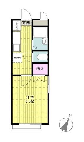 神奈川県横浜市神奈川区三ツ沢南町 三ツ沢下町駅 1K アパート 賃貸物件詳細
