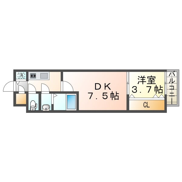 兵庫県尼崎市竹谷町１ 出屋敷駅 1DK マンション 賃貸物件詳細