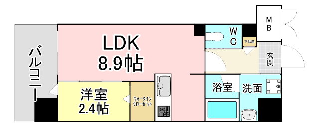 福岡県北九州市小倉北区片野４ 片野駅 1LDK マンション 賃貸物件詳細