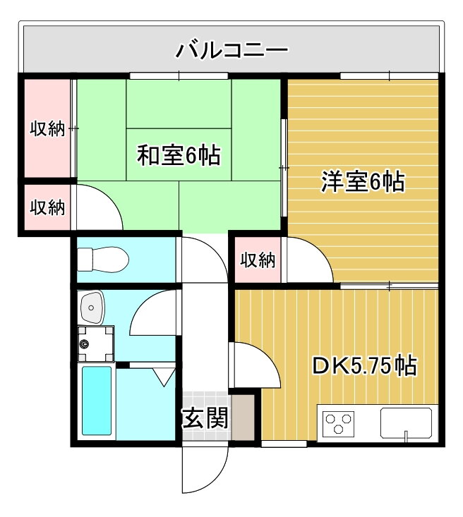 神奈川県横須賀市大矢部３ 北久里浜駅 2DK アパート 賃貸物件詳細