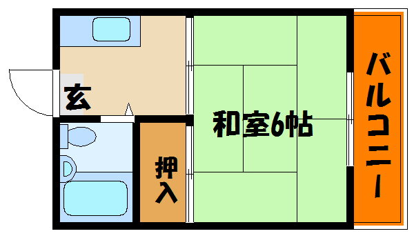 兵庫県明石市大蔵町 朝霧駅 1K アパート 賃貸物件詳細