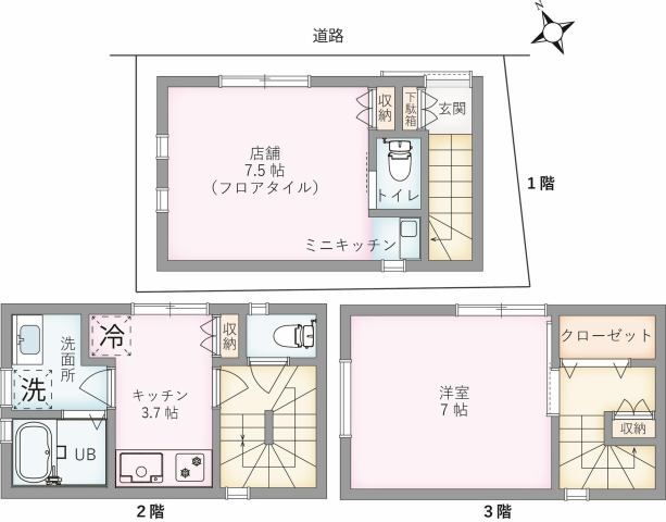 子安町戸建 1SK 賃貸物件詳細