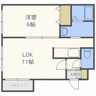 北海道札幌市西区発寒三条５ 発寒南駅 1LDK マンション 賃貸物件詳細