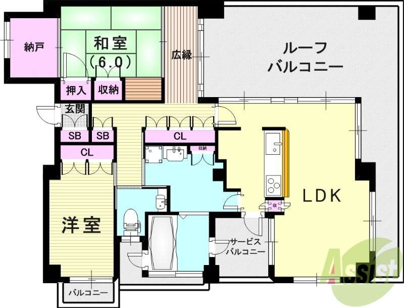 兵庫県神戸市兵庫区上沢通１ 高速神戸駅 2LDK マンション 賃貸物件詳細