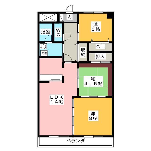 岐阜県岐阜市正木北町 3LDK マンション 賃貸物件詳細