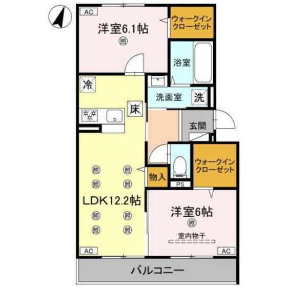 群馬県高崎市若松町 高崎駅 2LDK アパート 賃貸物件詳細