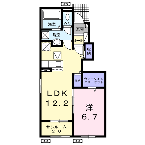 岩手県一関市萩荘字西田 一ノ関駅 1LDK アパート 賃貸物件詳細