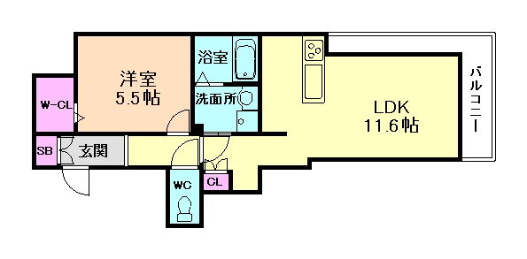 大阪府大阪市福島区鷺洲２ 福島駅 1LDK マンション 賃貸物件詳細