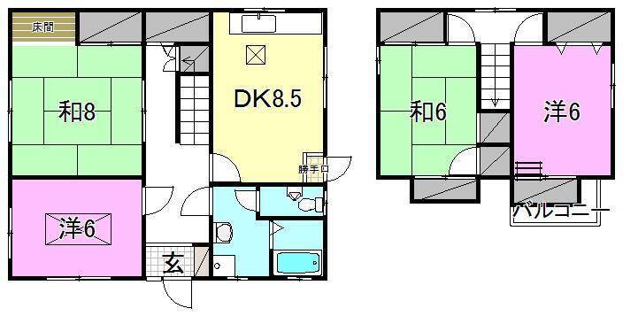 愛媛県松山市久米窪田町 鷹ノ子駅 4LDK 一戸建て 賃貸物件詳細