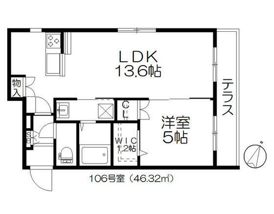 東京都足立区谷中１ 北綾瀬駅 1LDK マンション 賃貸物件詳細