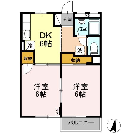神奈川県川崎市幸区紺屋町 鹿島田駅 2DK アパート 賃貸物件詳細