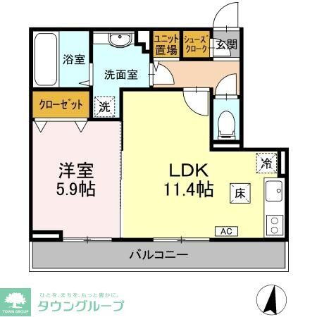 千葉県成田市公津の杜６ 公津の杜駅 1LDK アパート 賃貸物件詳細