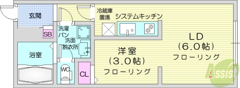 宮城県仙台市青葉区川平３ 北山駅 1LDK アパート 賃貸物件詳細
