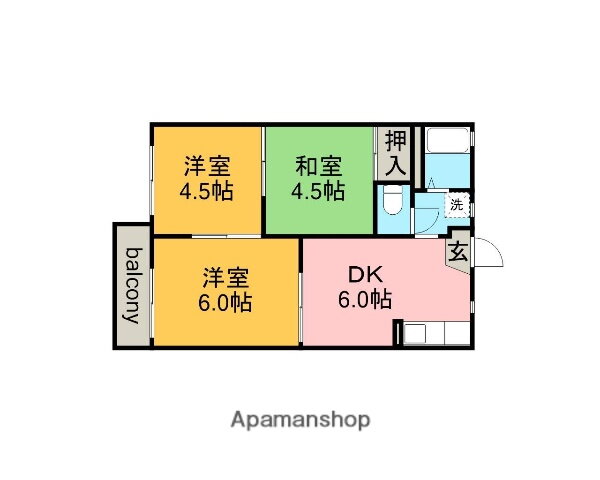 愛知県一宮市木曽川町黒田字往還西南ノ切 木曽川駅 3DK アパート 賃貸物件詳細