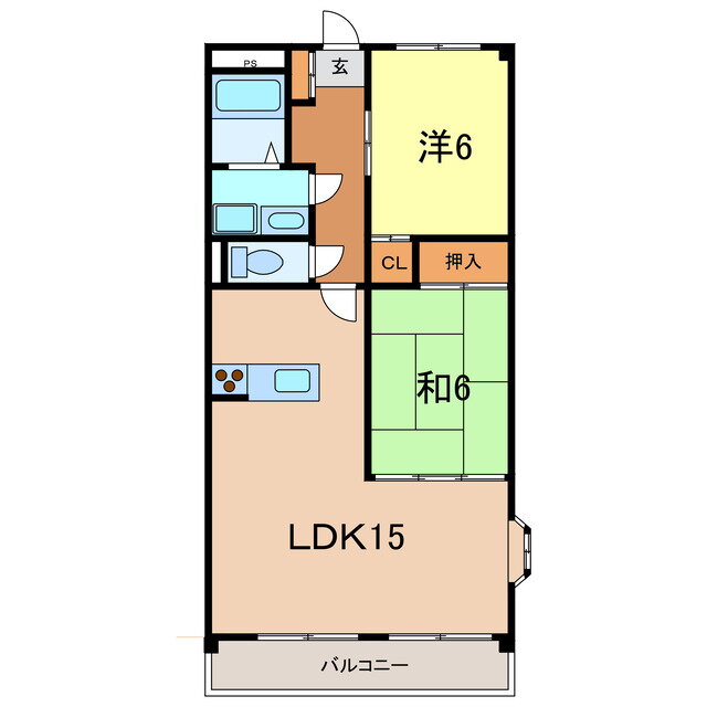 グランメール　トーエイ 4階 2LDK 賃貸物件詳細