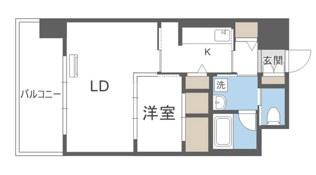 エンクレストベイ天神東 9階 1LDK 賃貸物件詳細