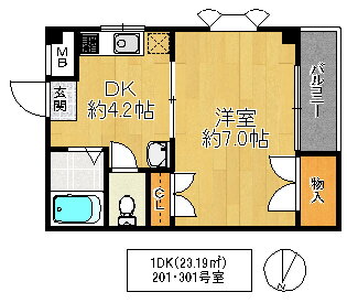 大阪府大阪市鶴見区今津北４ 徳庵駅 1DK マンション 賃貸物件詳細