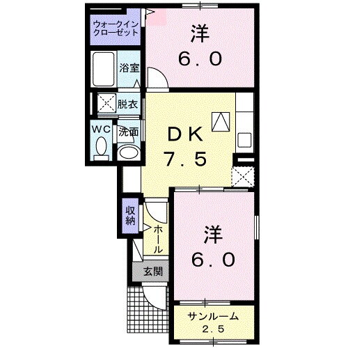 福岡県柳川市筑紫町 矢加部駅 2DK アパート 賃貸物件詳細