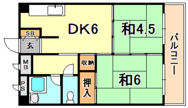 兵庫県神戸市東灘区深江浜町 甲南山手駅 2DK マンション 賃貸物件詳細