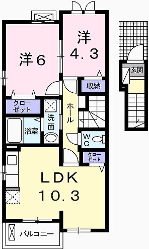 兵庫県姫路市大津区吉美 平松駅 2LDK アパート 賃貸物件詳細