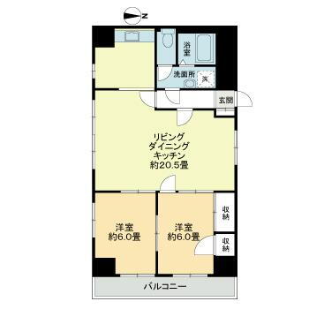 宮城県仙台市宮城野区鉄砲町西 仙台駅 2LDK マンション 賃貸物件詳細