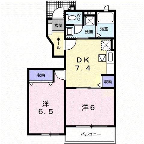 群馬県館林市花山町 館林駅 2DK アパート 賃貸物件詳細