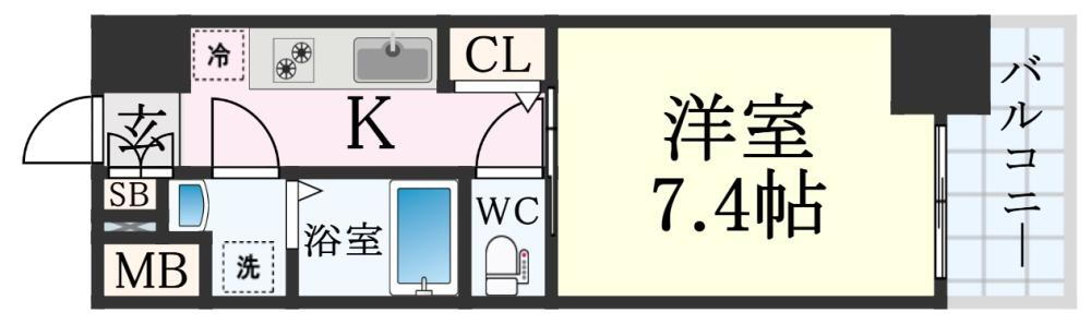 兵庫県神戸市兵庫区湊町４ 新開地駅 1K マンション 賃貸物件詳細
