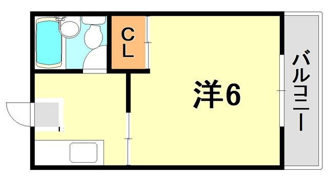 兵庫県神戸市兵庫区松原通３ 兵庫駅 1K マンション 賃貸物件詳細
