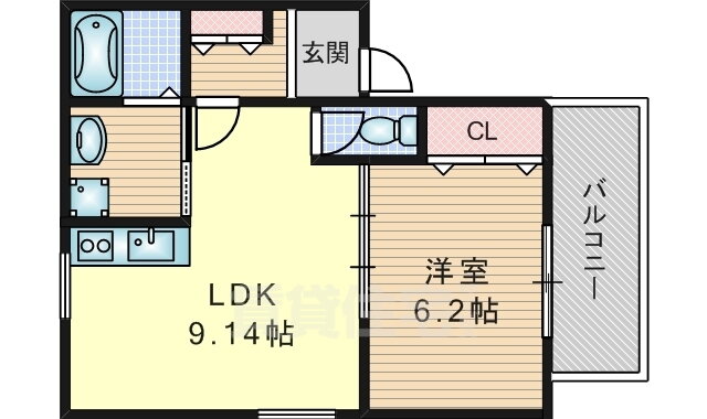 大阪府吹田市岸部南１ 正雀駅 1LDK アパート 賃貸物件詳細