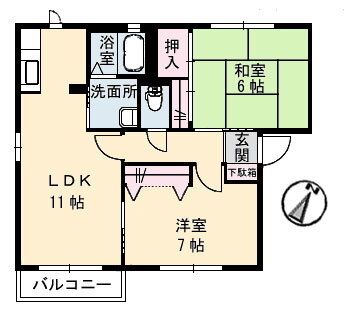 広島県広島市安佐北区三入６ 河戸帆待川駅 2LDK アパート 賃貸物件詳細