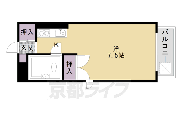 京都府京都市右京区花園宮ノ上町 花園駅 1K アパート 賃貸物件詳細