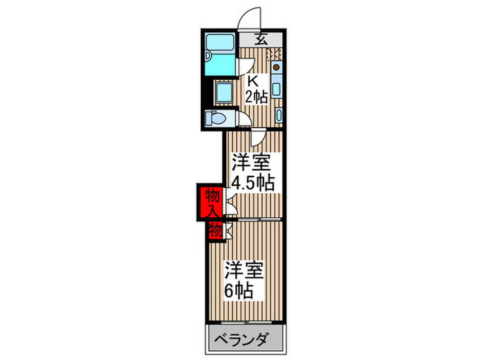 埼玉県さいたま市北区日進町２ 日進駅 2K マンション 賃貸物件詳細