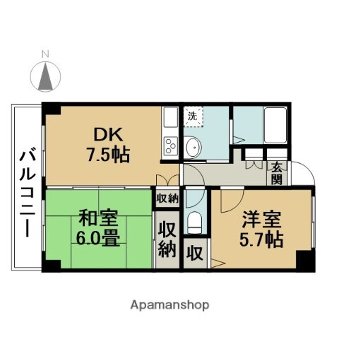 東京都江戸川区中葛西５ 葛西駅 2DK マンション 賃貸物件詳細