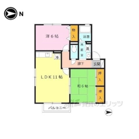 奈良県奈良市南紀寺町３ 京終駅 2LDK アパート 賃貸物件詳細