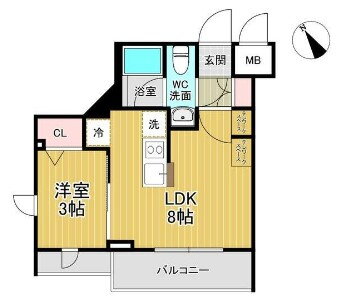ＨＩＬＬＴＯＰ　南蒲田 3階 1LDK 賃貸物件詳細
