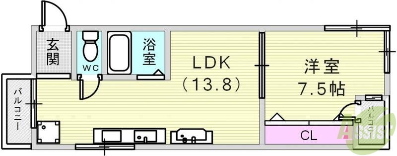 兵庫県神戸市兵庫区上三条町 神戸駅 1LDK マンション 賃貸物件詳細