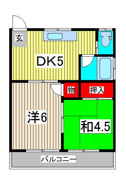 埼玉県川口市大字芝 蕨駅 2DK アパート 賃貸物件詳細