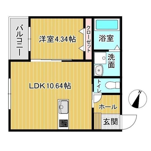 熊本県熊本市東区小山５ 1LDK アパート 賃貸物件詳細