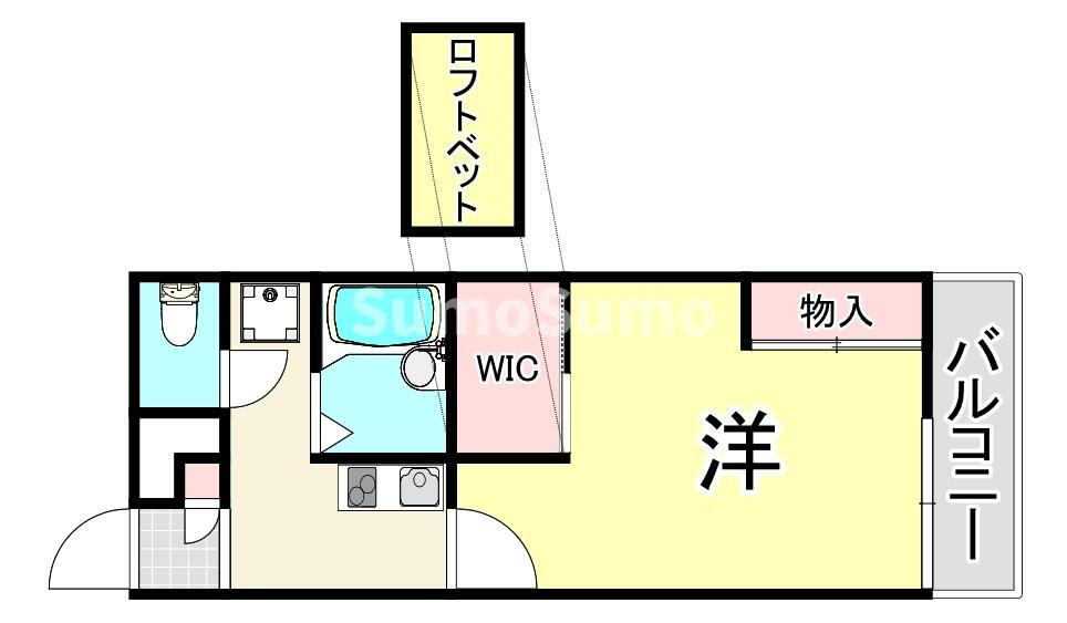 兵庫県尼崎市長洲東通３ 杭瀬駅 1K アパート 賃貸物件詳細