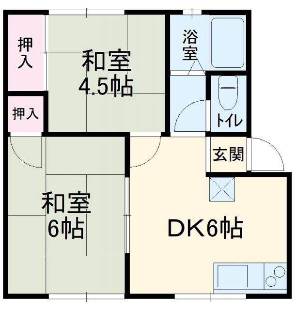 埼玉県川口市芝３ 蕨駅 2DK アパート 賃貸物件詳細
